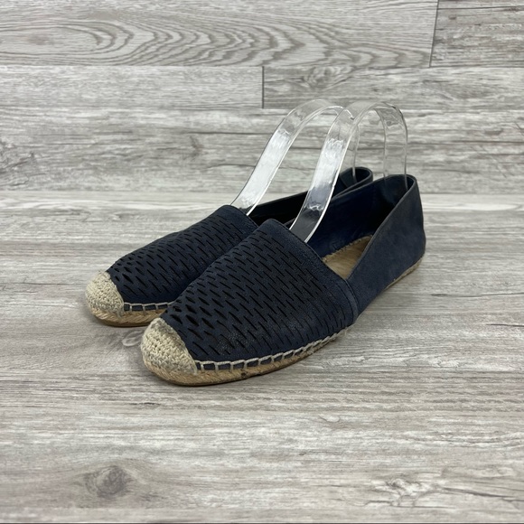 Vince Camuto Navy Espadrilles Slip On Flats size 39 - Picture 1 of 6